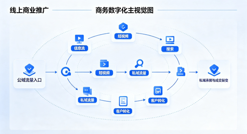 普兰店市线上商业推广怎么做？全域流量闭环搭建与低成本转化实战指南